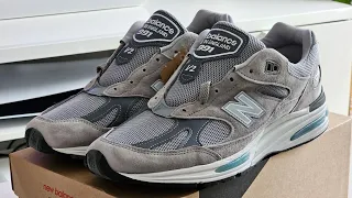 New Balance 991v2 Grey U991GL2 unboxing