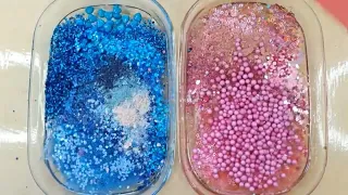 Pink Engel vs Blue Stitch Slime Mixing Random Into Slime | Satisfying Slime Video #Asmr #Slime #2