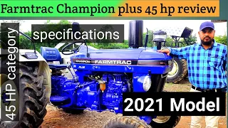 Farmtrac Champion Plus Tractor | Farmtrac Champion Plus Tractor Price, Specification, Mileage 2021