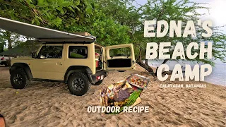 EDNA'S BEACH CAMP | CALATAGAN BATANGAS | SUZUKI JIMNY JB74 | BEACH CAMPING | OUTDOOR COOKING