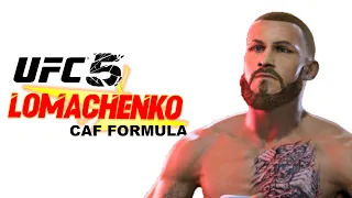 How to create Vasyl Lomachenko in UFC 5 CAF Formula