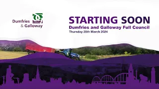 Dumfries and Galloway Council - Full Council, 28th March 2024