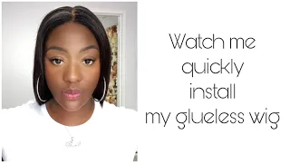 Watch me install my glueless wig!