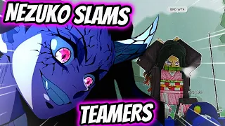 NEZUKO SLAMS TEAMERS | Rogue Demon