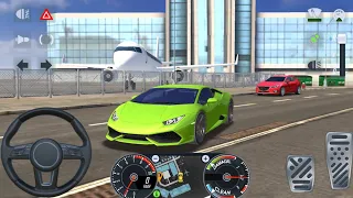 GREEN LAMBORGHINI HURACAN LUXURY CAR DRIVING - TAXI SIM 22 - ANDROID AND iOS GAMES 3