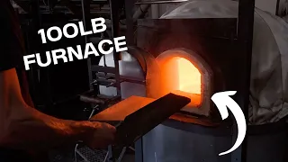 Rebuilding 100lb Glass Blowing Furnace