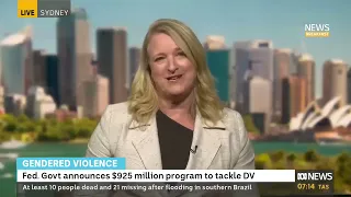 ABC News Breakfast interview on domestic violence | 3 May 2024