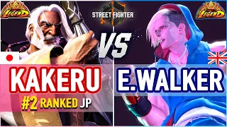 SF6 🔥 Kakeru (#2 Ranked JP) vs Ending Walker (Ed) 🔥 SF6 High Level Gameplay