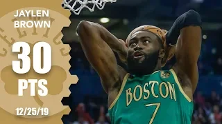 Jaylen Brown makes Celtics history dropping 30 points on Christmas Day | 2019-20 NBA Highlights