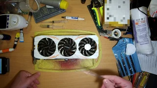 Gigabyte GTX 1080Ti OC: ремонт вентилятора