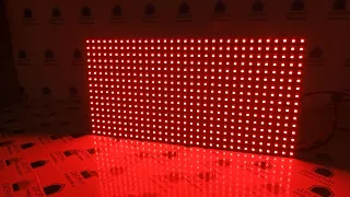 Огляд як світить led дисплей p10 16x32 модуль червоний  IP65 (smd)