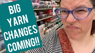 HUGE Yarn Gossip @hobbylobby Where is the yarn going?? #yarnshopping #hobbylobbyclearance #yarnlove