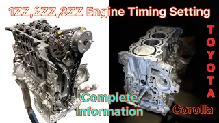 1zz Engine Timing Chain Marks || Timing Chain Replacement Of Toyota Corolla