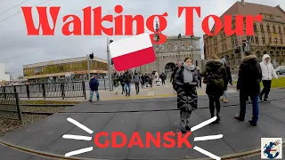 4K Walking tour, Gdansk Poland 🇵🇱  4K 60FPS UHD ASMR