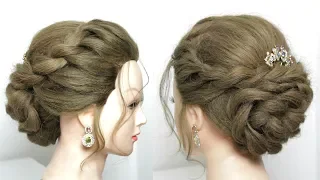 Easy Twisted Updo. Bridal Hairstyle For Long Hair Tutorial