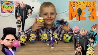 Хэппи Мил Гадкий Я 3! Игрушки Миньоны вся коллекция 2017. // Happy Meal Despicable Me 3 Unboxing