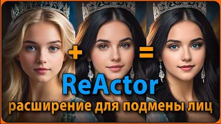 ReActor для фотографий / Подмена лиц / Face swap