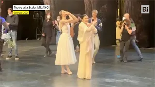 Addio a Carla Fracci: il video dell'ultima apparizione a gennaio sul palco della Scala