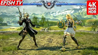 Nier: Automata 2B vs Sophitia (Hardest AI) - Soulcalibur VI | PS5 4K 60FPS