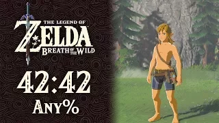 Any% (No Amiibo) Speedrun in 42:42 | The Legend of Zelda: Breath of the Wild
