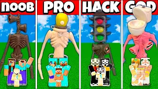 Minecraft Battle FAMILY ALL MODS SIREN HEAD SCP 6789 HOUSE NOOB vs PRO vs HACKER vs GOD Animation