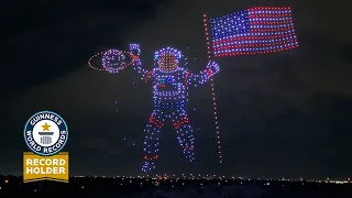 GUINNESS WORLD RECORD Fourth Of July Drone Show! (1,000+ Drones)