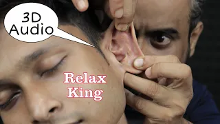 Indian Head Massage With Ear To Ear ASMR Sound | Neck Cracking , Ear Massage , Neck Massage ASMR