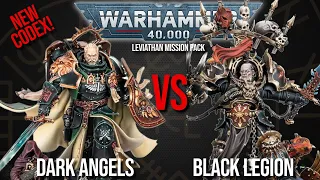 NEW CODEX - Dark Angels Vs Black Legion - Warhammer 40k Battle Report