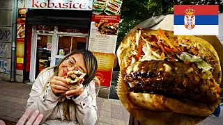 First time trying SERBIAN STREET FOOD! 🇷🇸