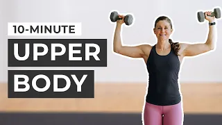 10-Minute Toned Arms Workout (At Home, Dumbbells Only)