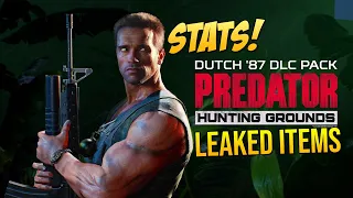 DUTCH 1987 REVEALED + STATS! Predator Hunting Grounds LEAKED "NEW ITEMS, WEAPONS, GEAR & MORE"