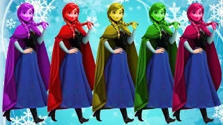 Learn Colors with Anna Frozen and Kristoff Video for Children Fun Kid Colors
