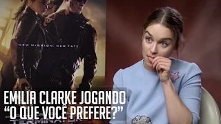 LEGENDADO: Emilia Clarke jogando "O que você prefere?" - MTV UK