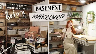 A Basement MAKEOVER || Making a Costume Workshop!