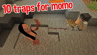 Real 10 traps for momo im Minecraft