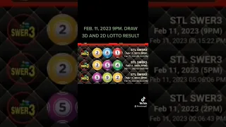 3D AND 2D LOTTO RESULTS 9PM DRAW FEB. 11, 2023 #CONGRATS #viral #trending #shorts #pcsolottoresults