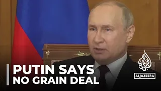 No grain deal: Vladimir Putin repeats Russia's position