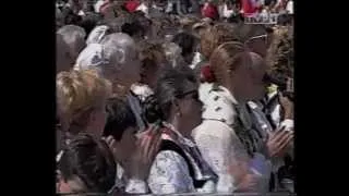 Pielgrzymka Jana Pawła II do Polski 1997 - ślubowanie górali, wezwanie do obrony krzyża.