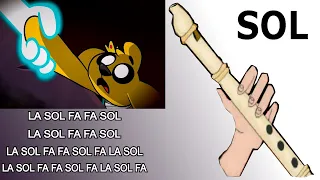 Tú eras quien, flauta dulce fácil, tutorial con animación, Mikecrack, easy flute recorder