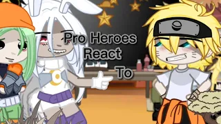 Bnha Pro heroes React to Naruto | Gcmv | Gacha Club | React video | ⚠️Spoilers