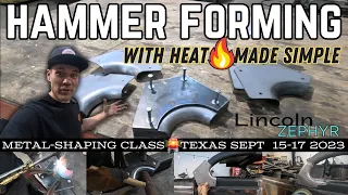 HOW TO Make a SIMPLE Steel Plate HAMMER FORM - Door Corners on 1939 Lincoln ZEPHYR Chopped Coupe