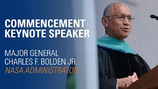 Major General Charles F. Bolden Jr. delivers his Commencement Address