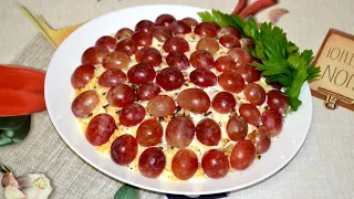 Tiffany salad with chicken and grapes, a very beautiful and delicious salad recipe