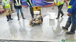 Cutting of Contraction Joint for Slab on Grade