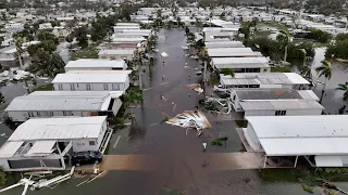 Hurricane Ian Footage | Iona, FL Flooding And Debris | Drone - 9/28/2022