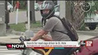 St. Pete Police seeking road rage motorcyclist