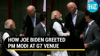 How Biden walked up to PM Modi to greet him at G7 Summit in Germany's  Schloss Elmau