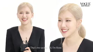 [SUB INDONESIA] Vogue quizzes Blackpink's Rosé | Celebrity Interview |  Vogue Australia