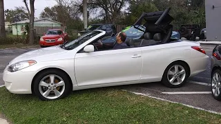 2006 Toyota Camry Solara - convertible top operation