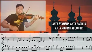 [Free Sheet] Shollallahu 'Ala Muhammad - Ustadz Abdul Somad || Violin Cover With Sheet Music